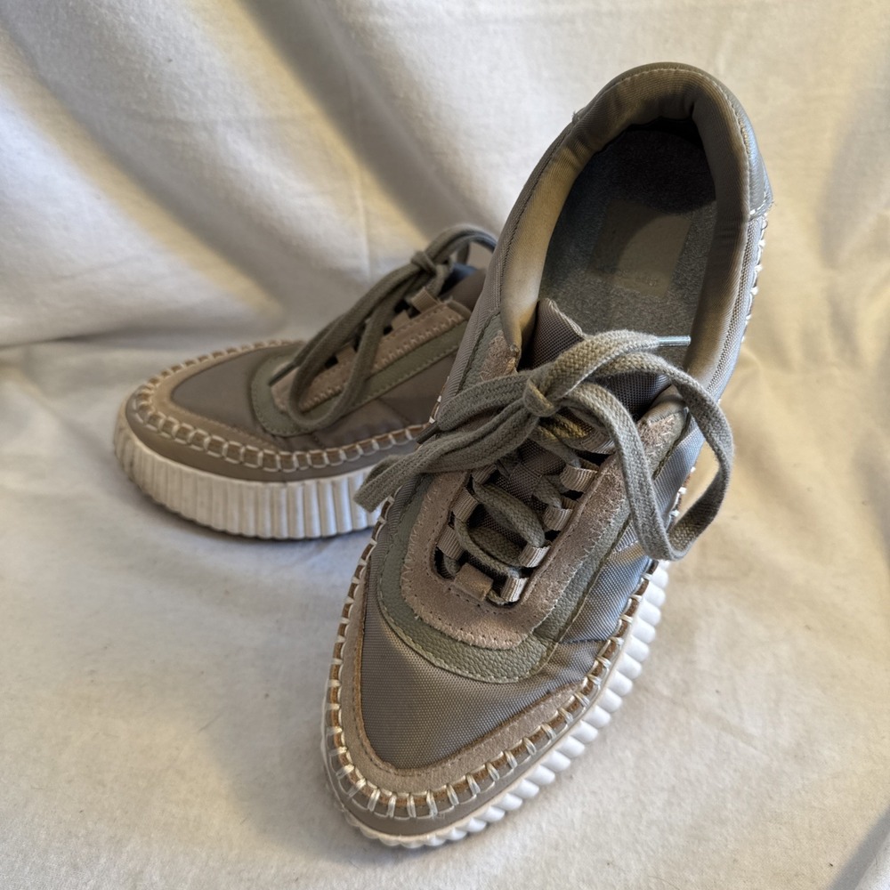 Dolce Vita Daran Wedge Sneakers Gray Womens  Cushioned Platform Shoe Sz 8 Nice!